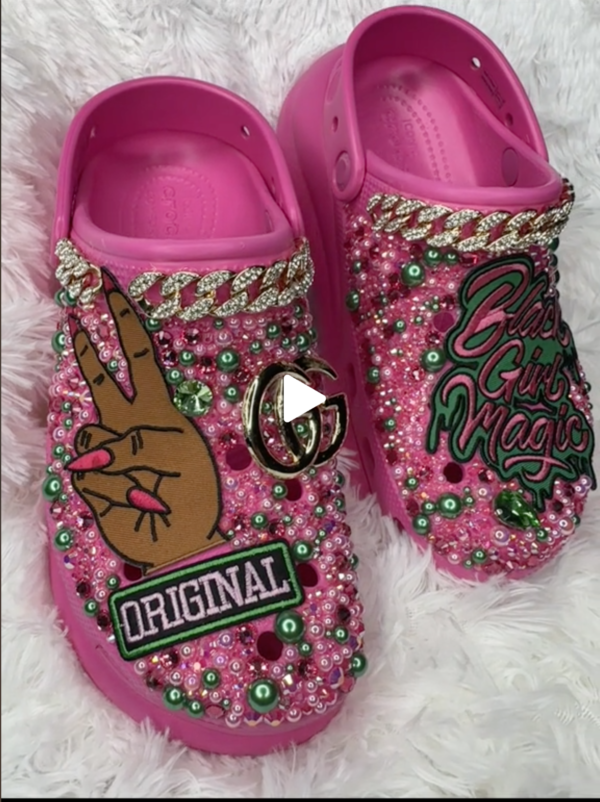 Black Girl Magic Custom Crocs